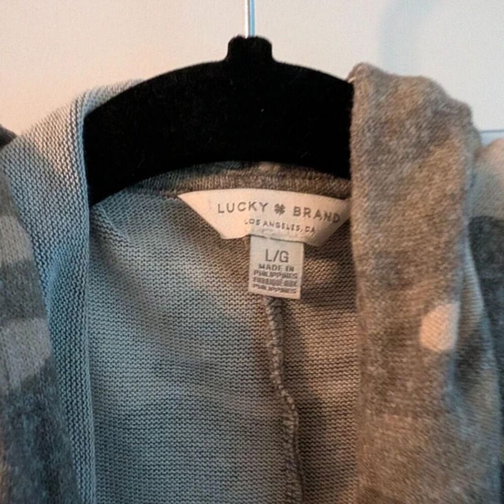 Lucky Brand Camo Cardigan - Picture 2 of 4